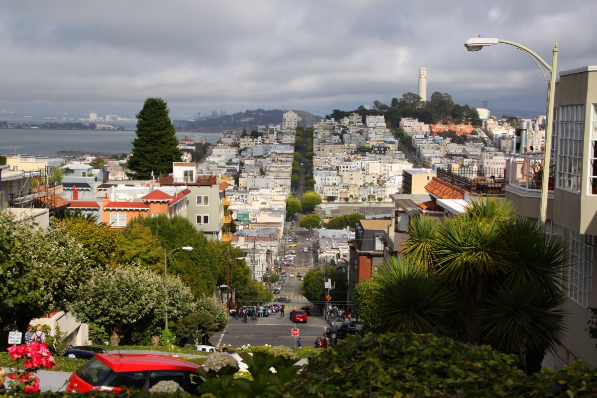 Aussicht von der Lombard Street