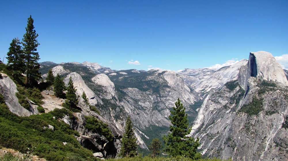 Half Dome vom GlacierPoint aus gesehen - Yosemite NP