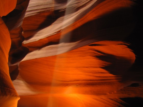 Beam im Upper Antelope Canyon