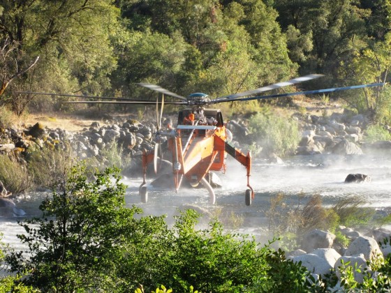 Löschhubschrauber im Yosemite