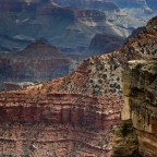 Blick auf den South Kaibab Trail vom Mather Point