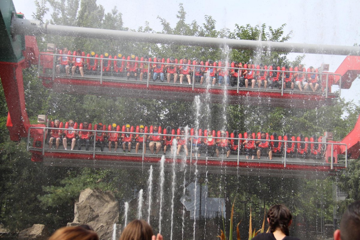 Doppelter Top Spin Wasserspaß