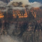 Wolkiger Sonnenuntergang am North Rim