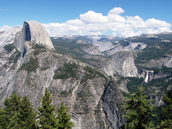 Half Dome mit Nevada Falls