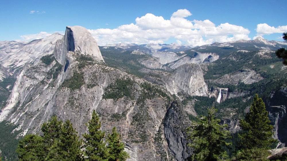 Half Dome mit Nevada Falls